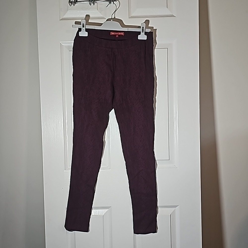 SAKS FIFTH AVENUE Reptile Snake Print Leggings Skinny Ankle Stretch Pants Size L
